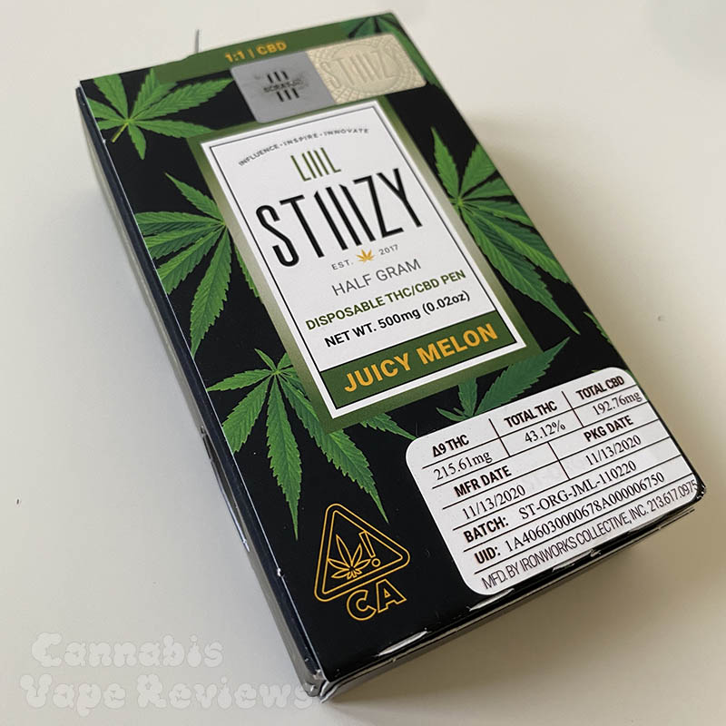 Packaging for disposable cannabis vape device