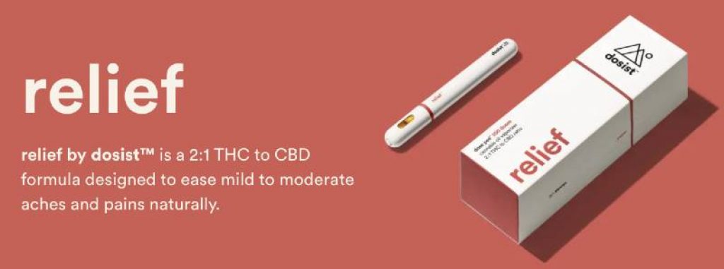 Dosist dose pen formulated for relief from cannabis