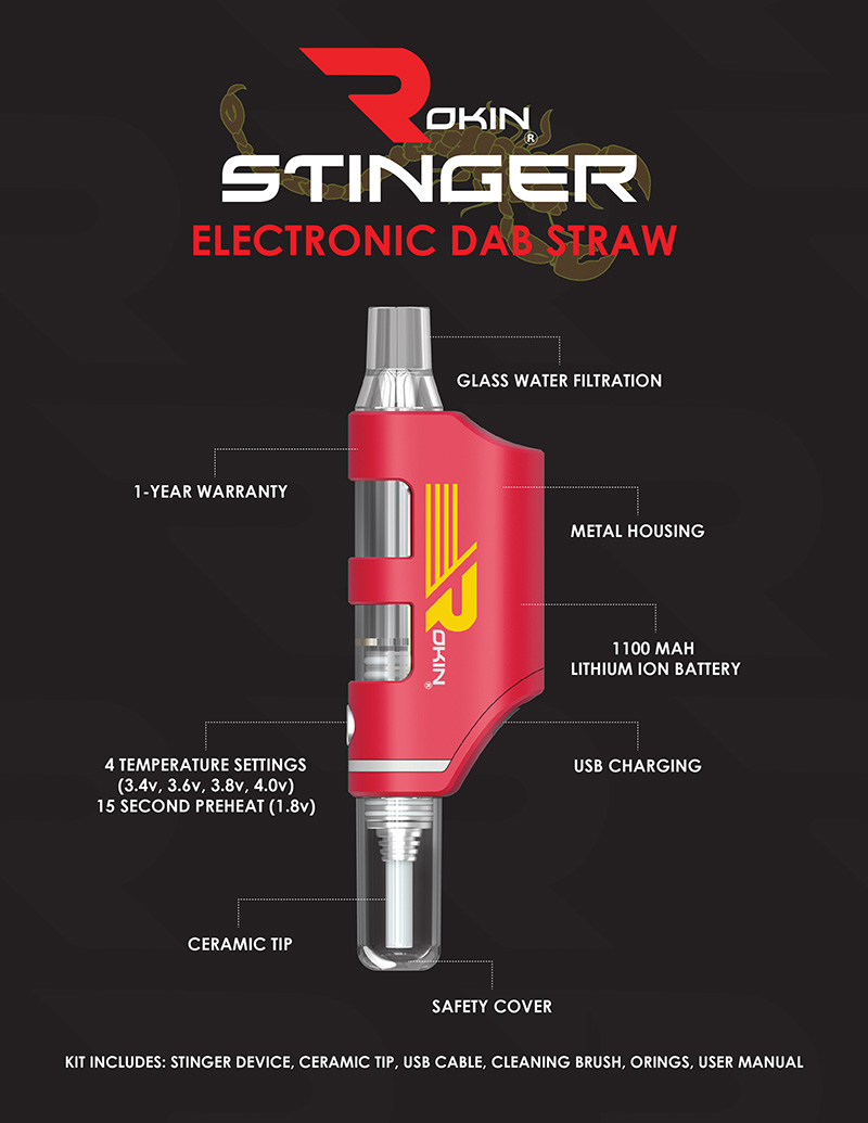 rokin stinger dab straw features