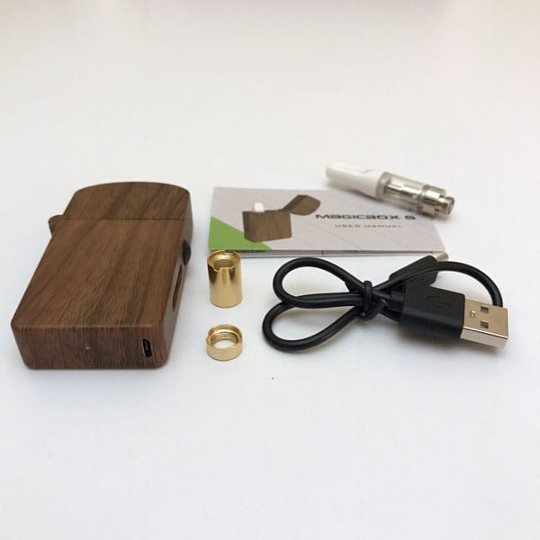 Vangecco MagicBox-S vape kit includes vape cartridge