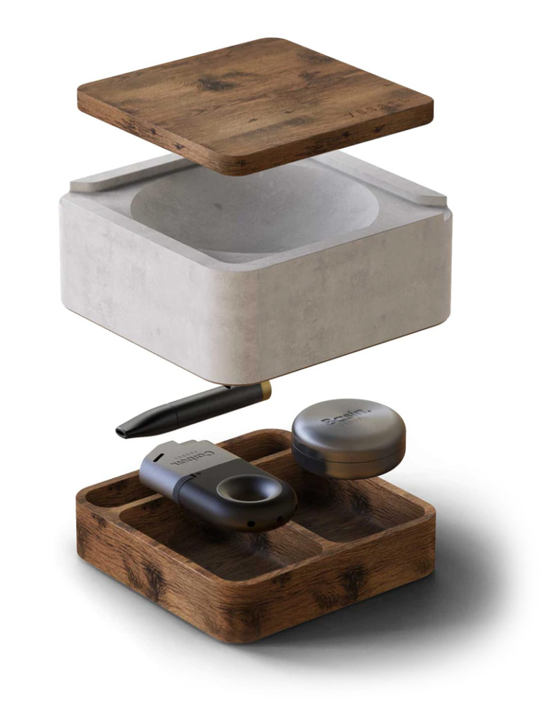 vessel ash ashtray and storage